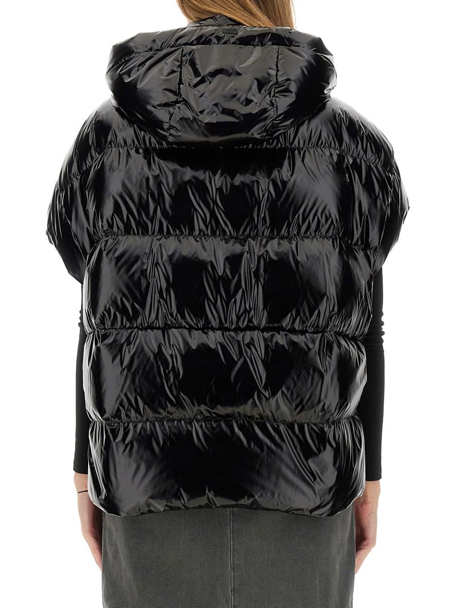 HERNO GILET LAMINAR IN NYLON