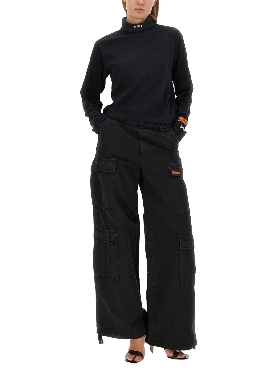 HERON PRESTON T-SHIRT IN COTONE CON LOGO