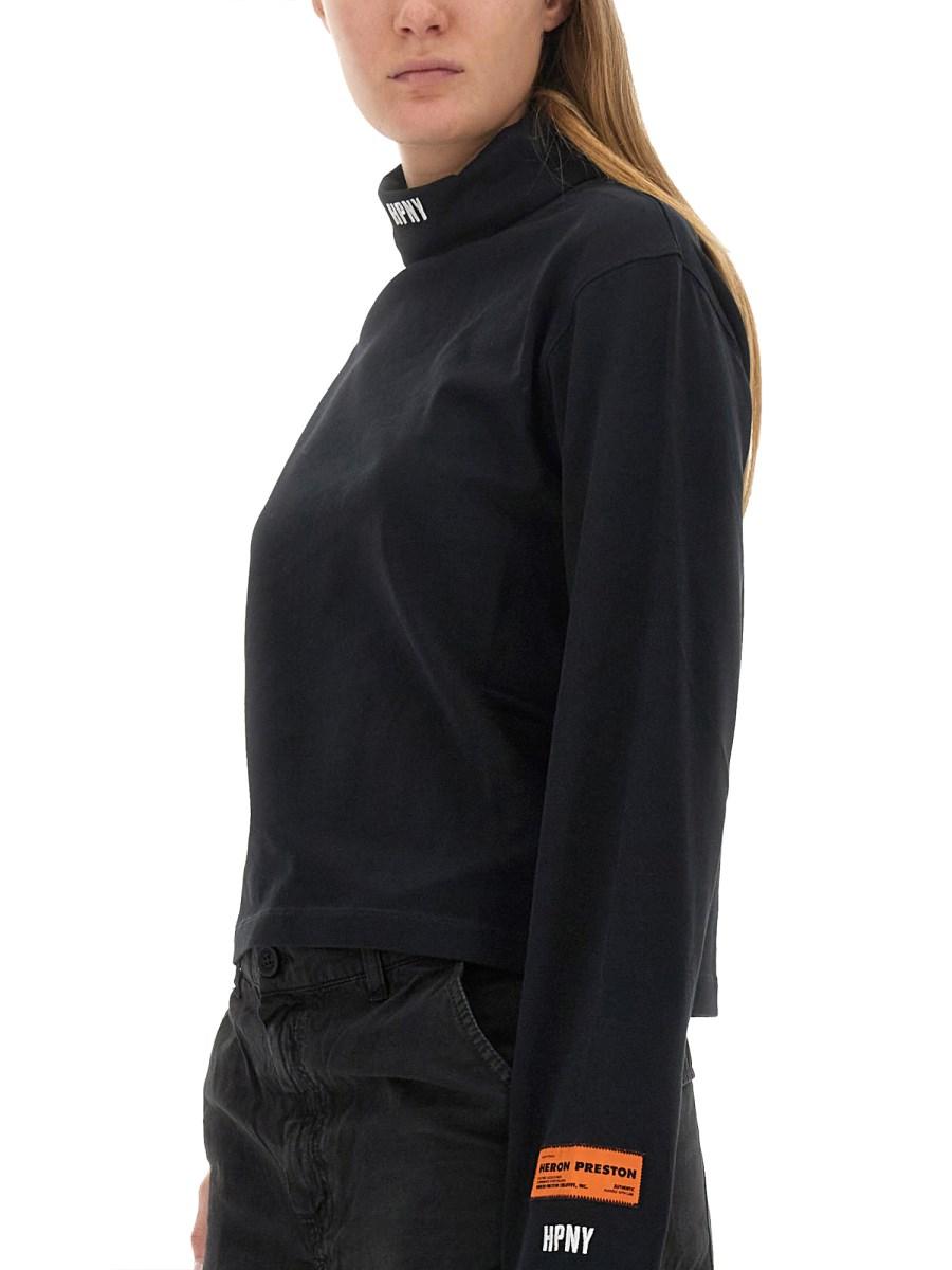 HERON PRESTON T-SHIRT IN COTONE CON LOGO
