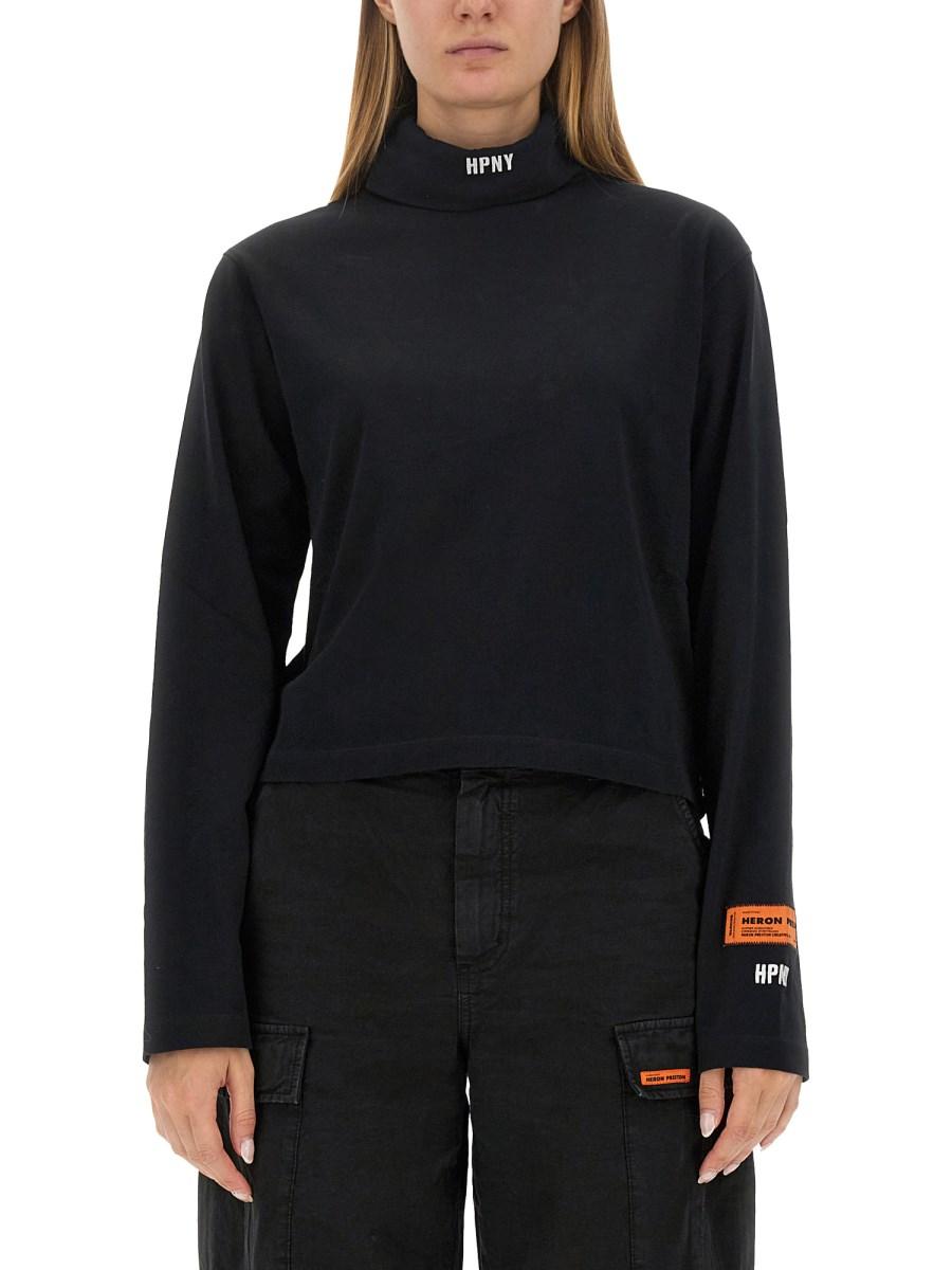HERON PRESTON T-SHIRT IN COTONE CON LOGO