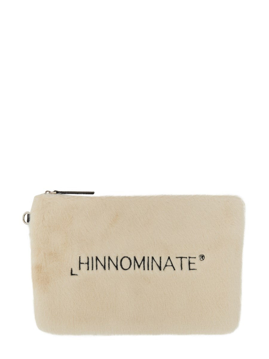 HINNOMINATE POCHETTE CON LOGO IN ECOPELLICCIA