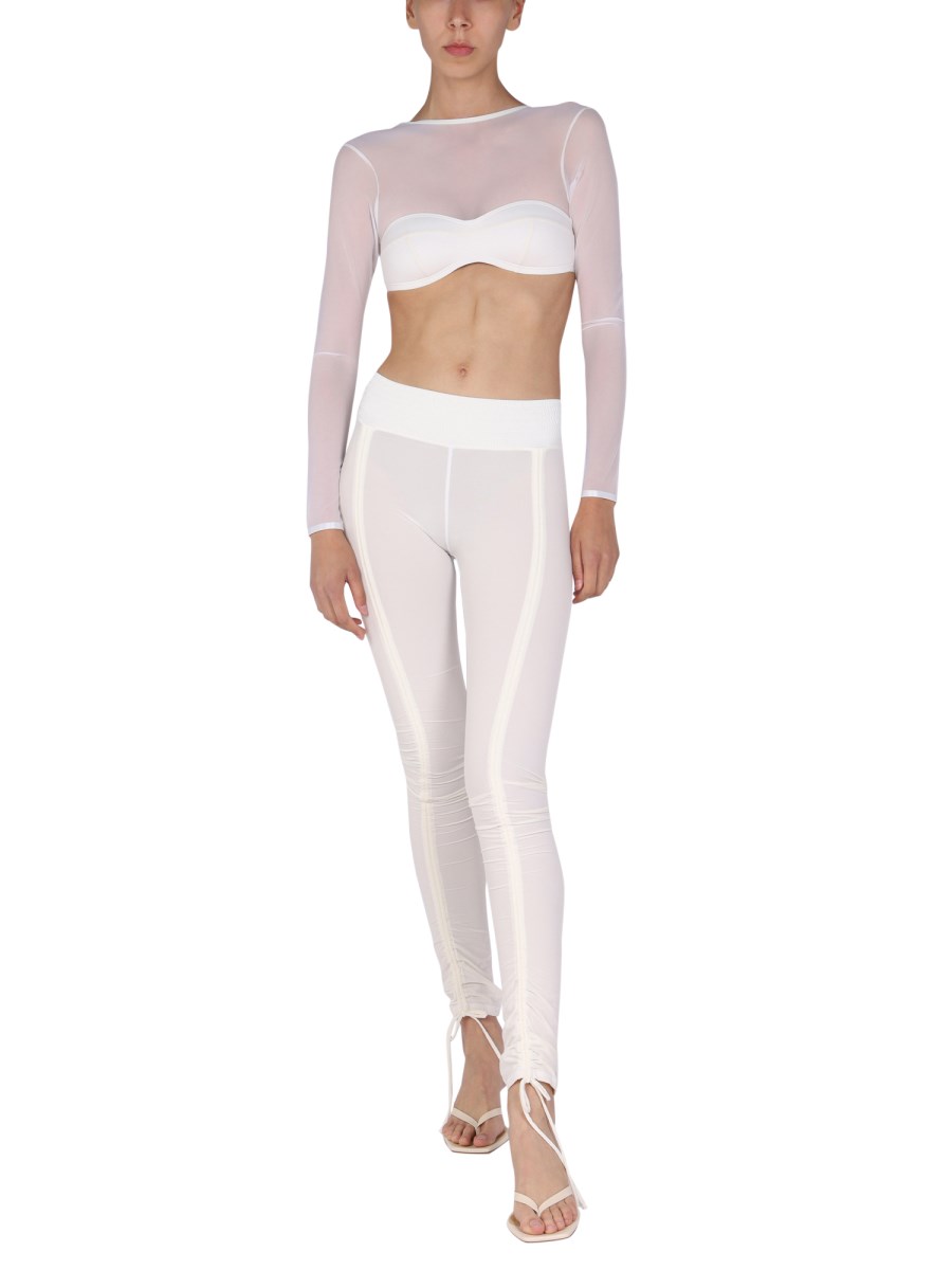 HUALA LEGGINGS A VITA ALTA IN TULLE
