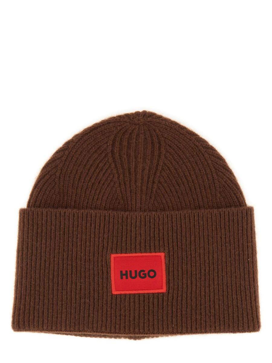 HUGO CAPPELLO BEANIE IN LANA CON LOGO