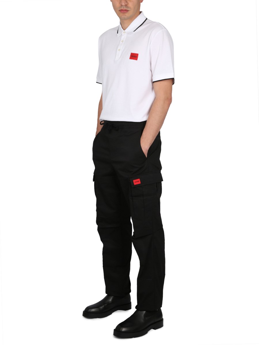 HUGO PANTALONE CARGO IN COTONE