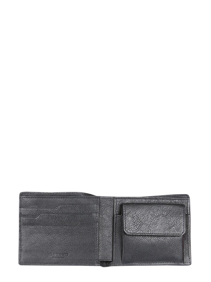 IL BISONTE PORTAFOGLIO BIFOLD IN PELLE CON LOGO