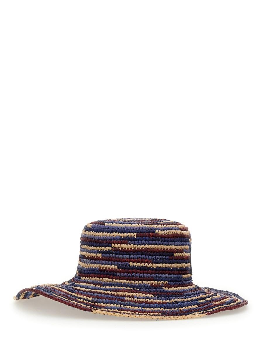 ISABEL MARANT CAPPELLO TULUM IN RAFIA A RIGHE