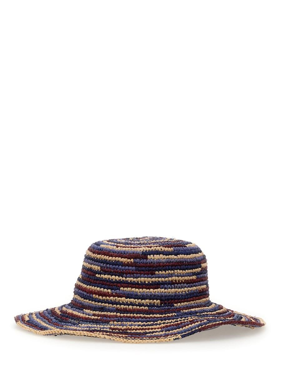 ISABEL MARANT CAPPELLO TULUM IN RAFIA A RIGHE