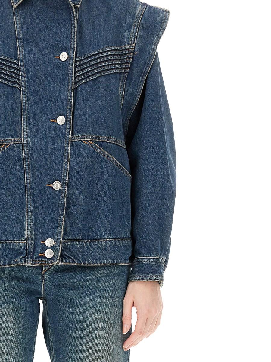 ISABEL MARANT GIACCA "HARMON" IN DENIM