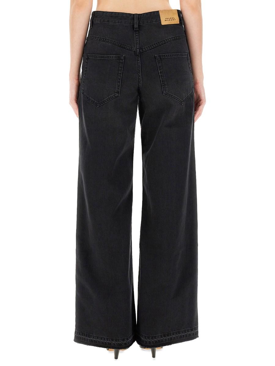 ISABEL MARANT PANTALONE NOLDY IN DENIM DI COTONE