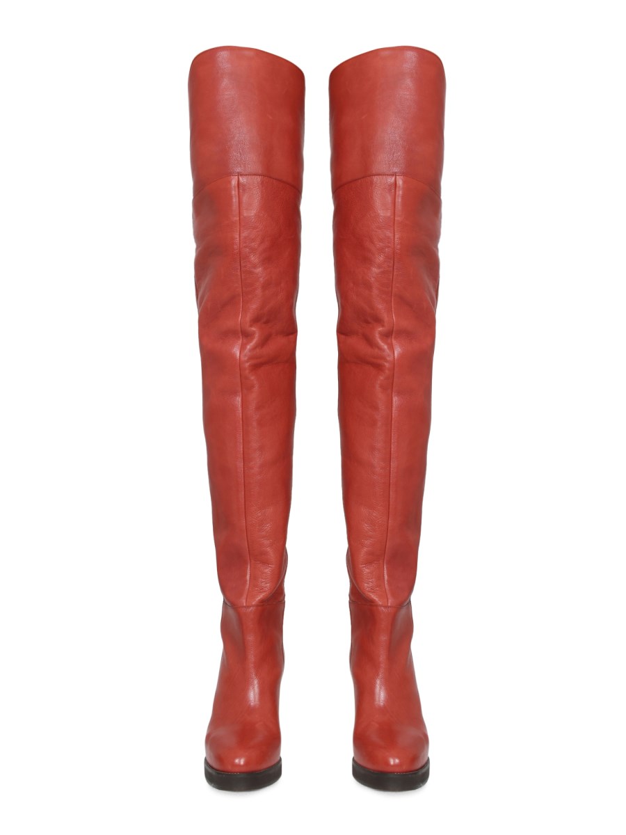 ISABEL MARANT STIVALE LAELLE CUISSARD IN PELLE