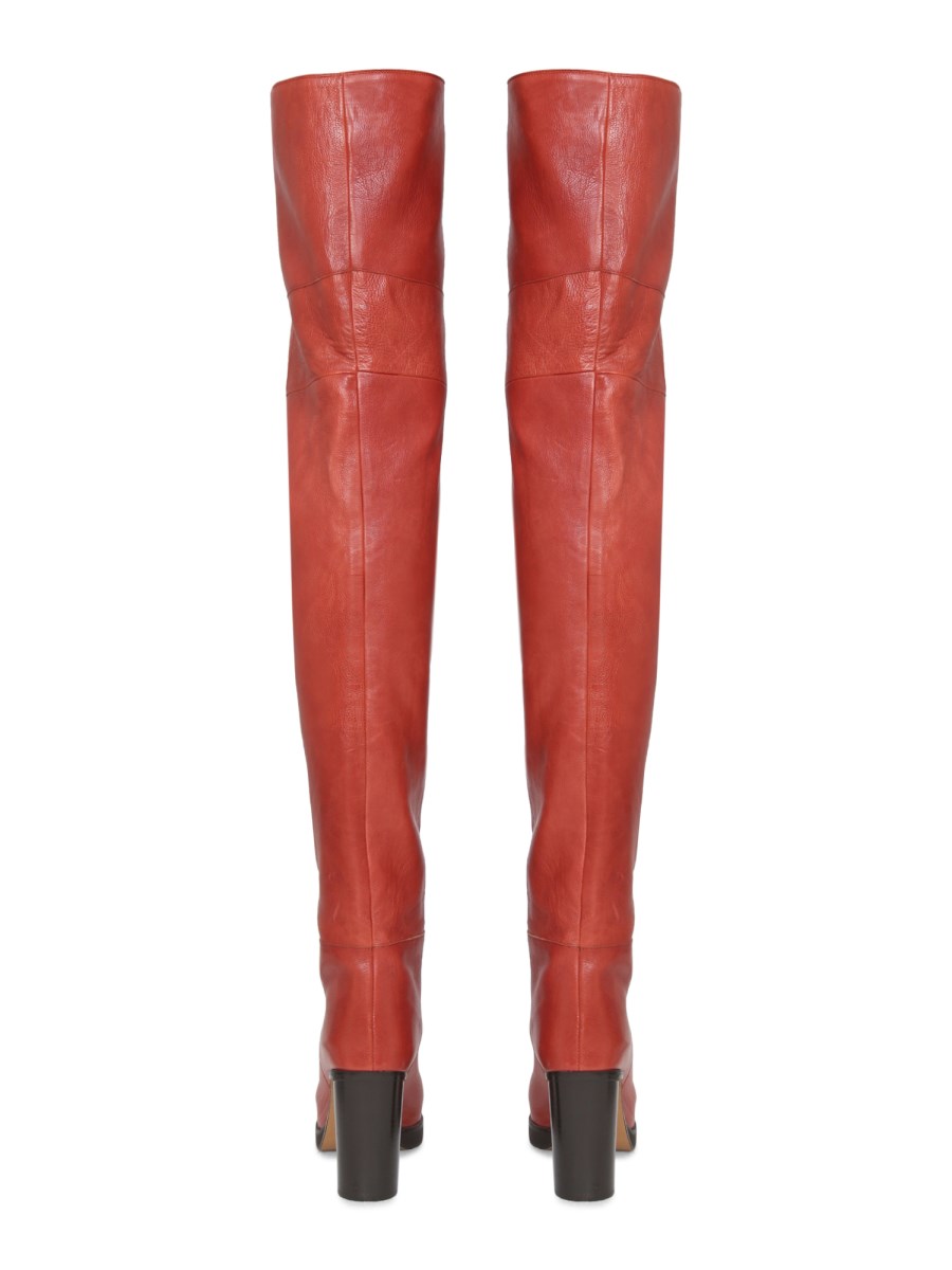 ISABEL MARANT STIVALE LAELLE CUISSARD IN PELLE