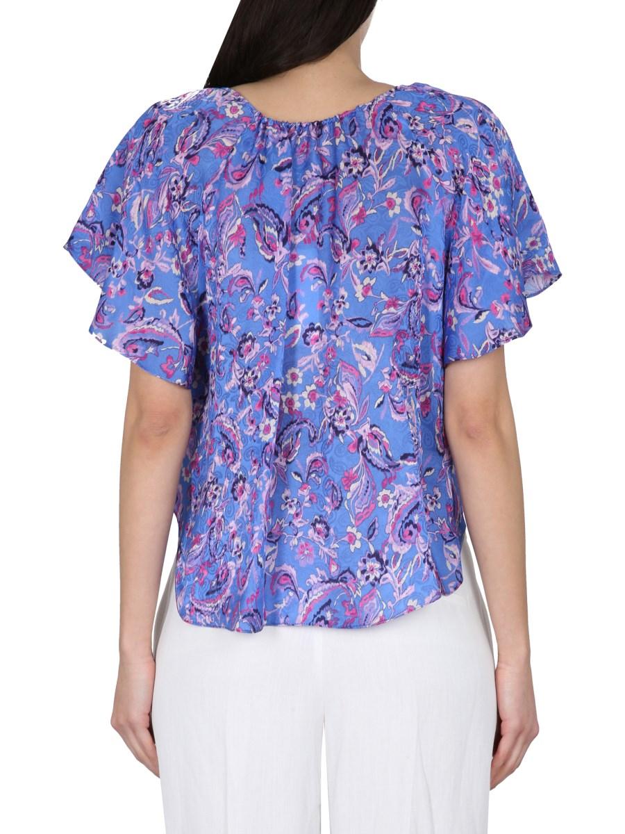 ISABEL MARANT TOP PENELOPE CON STAMPA FLOREALE