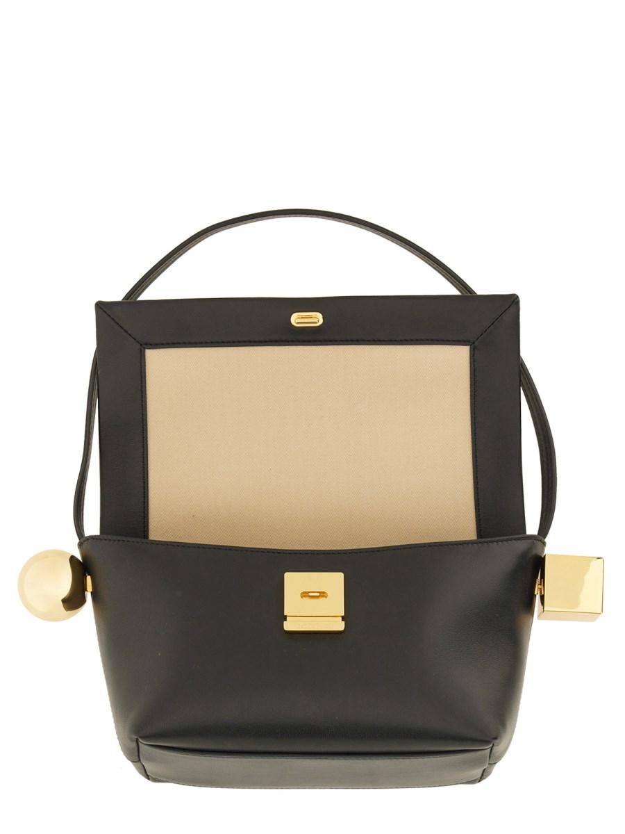 JACQUEMUS BORSA A SPALLA "ROND CARRÈ"