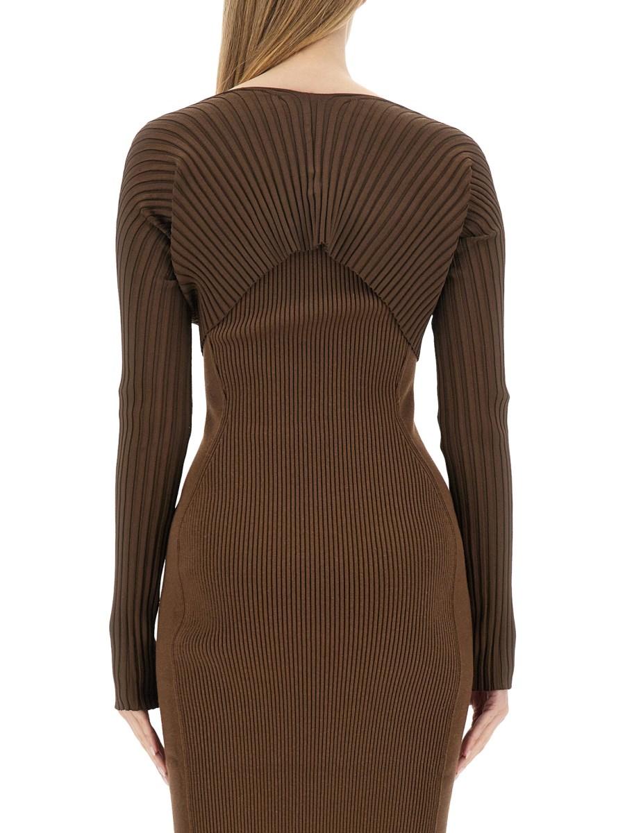 JACQUEMUS CARDIGAN CON MICRO LOGO IN VISCOSA