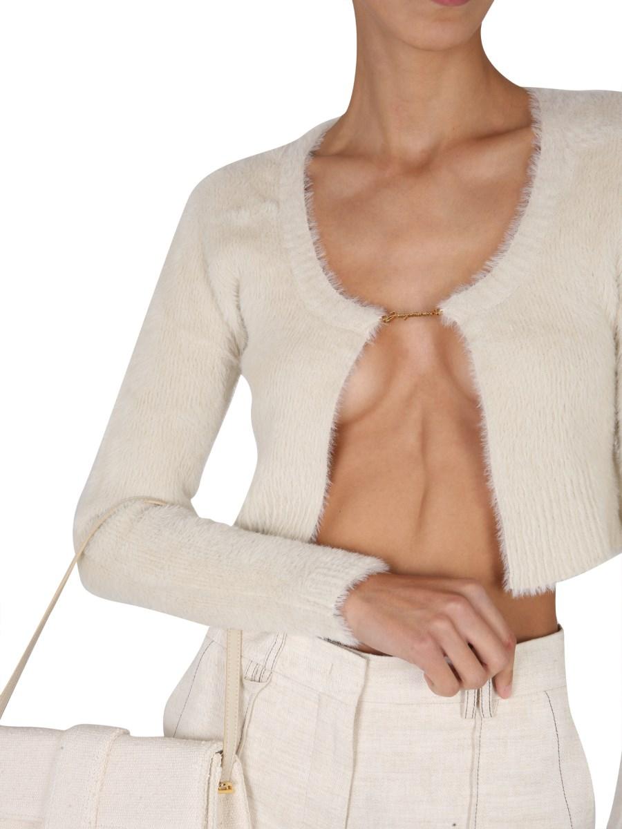 JACQUEMUS CARDIGAN "LA MAILLE NEVE" IN NYLON