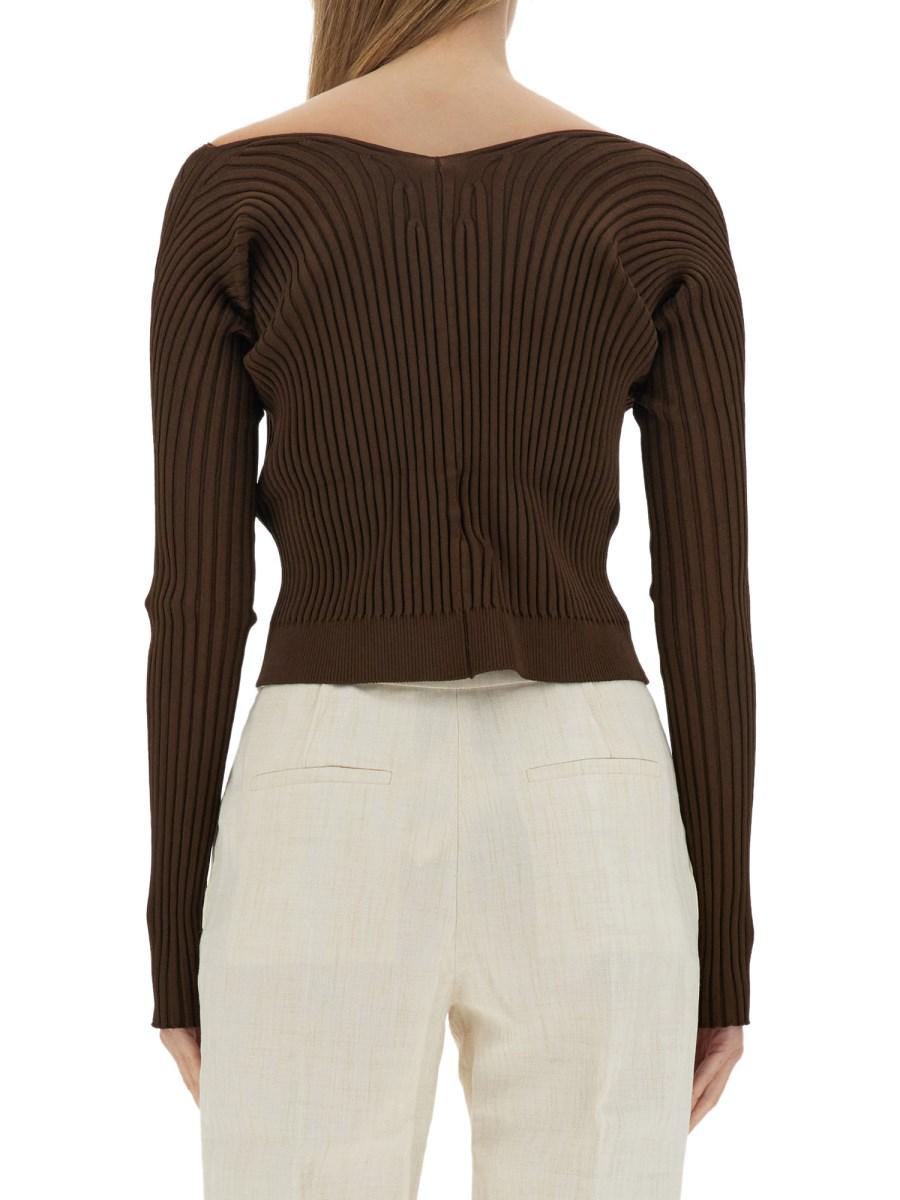 JACQUEMUS CARDIGAN "LE PRALU LONGUE" IN VISCOSA