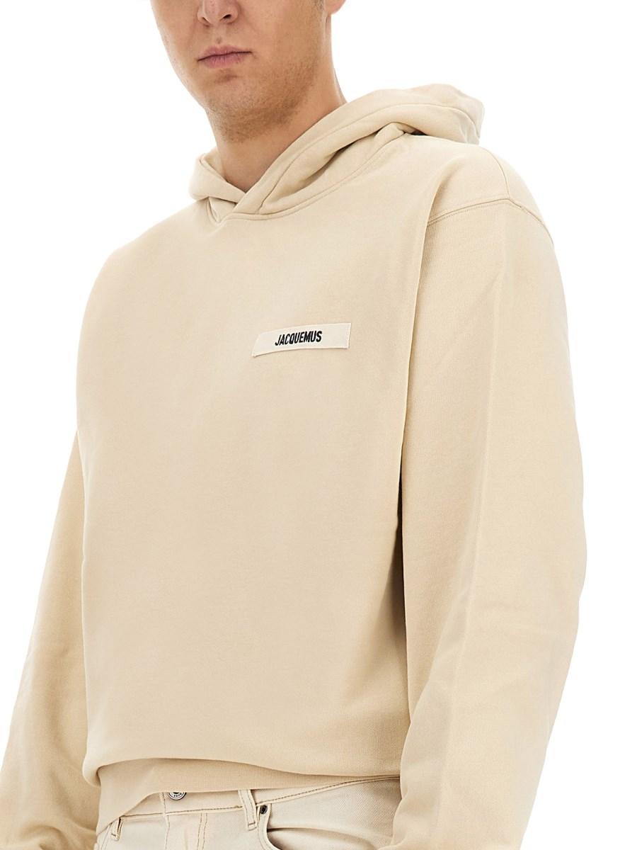 JACQUEMUS FELPA GROS GRAIN IN COTONE
