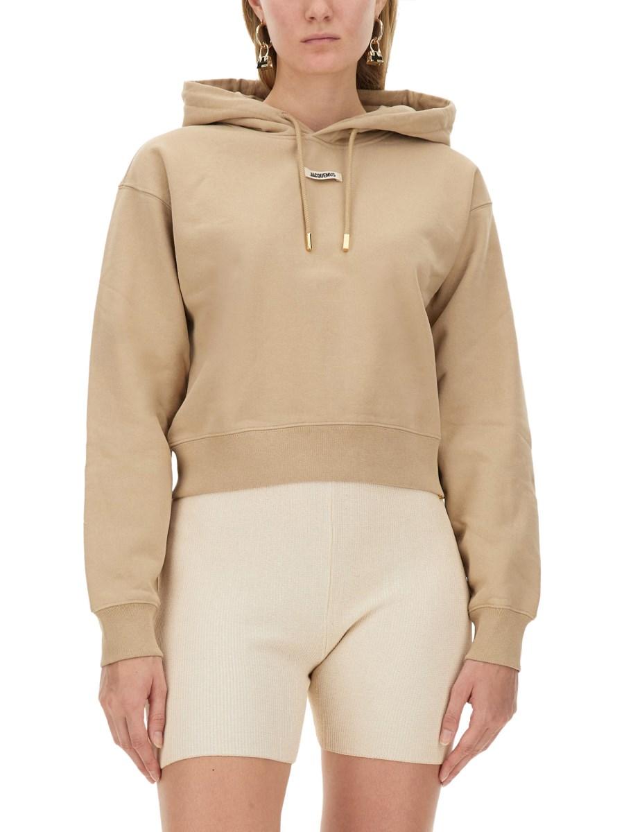 JACQUEMUS FELPA IN COTONE CON LOGO