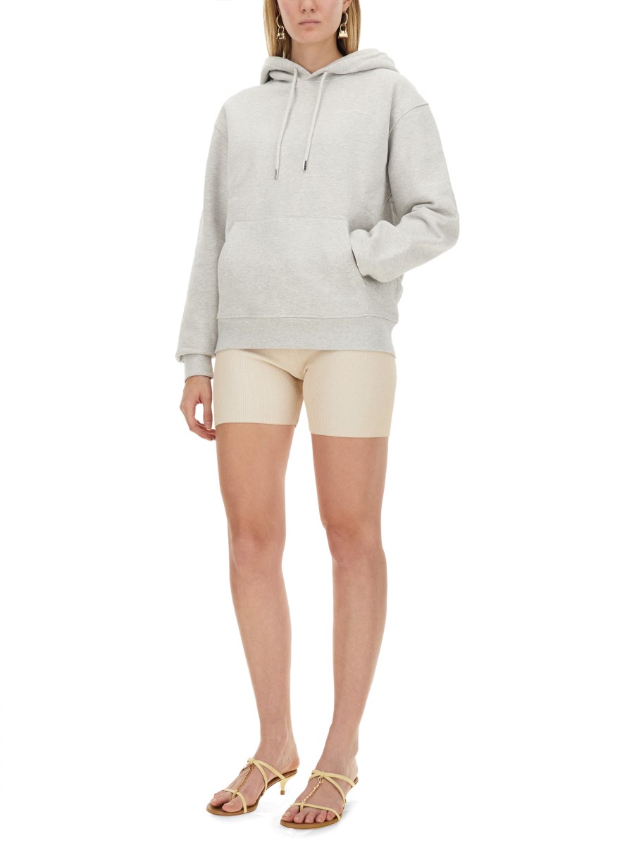JACQUEMUS FELPA IN COTONE CON LOGO