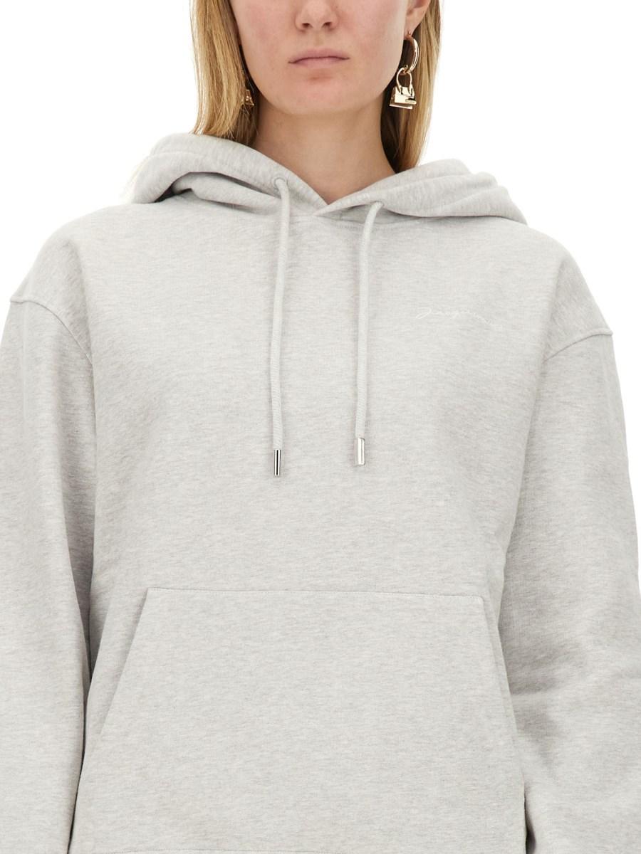 JACQUEMUS FELPA IN COTONE CON LOGO