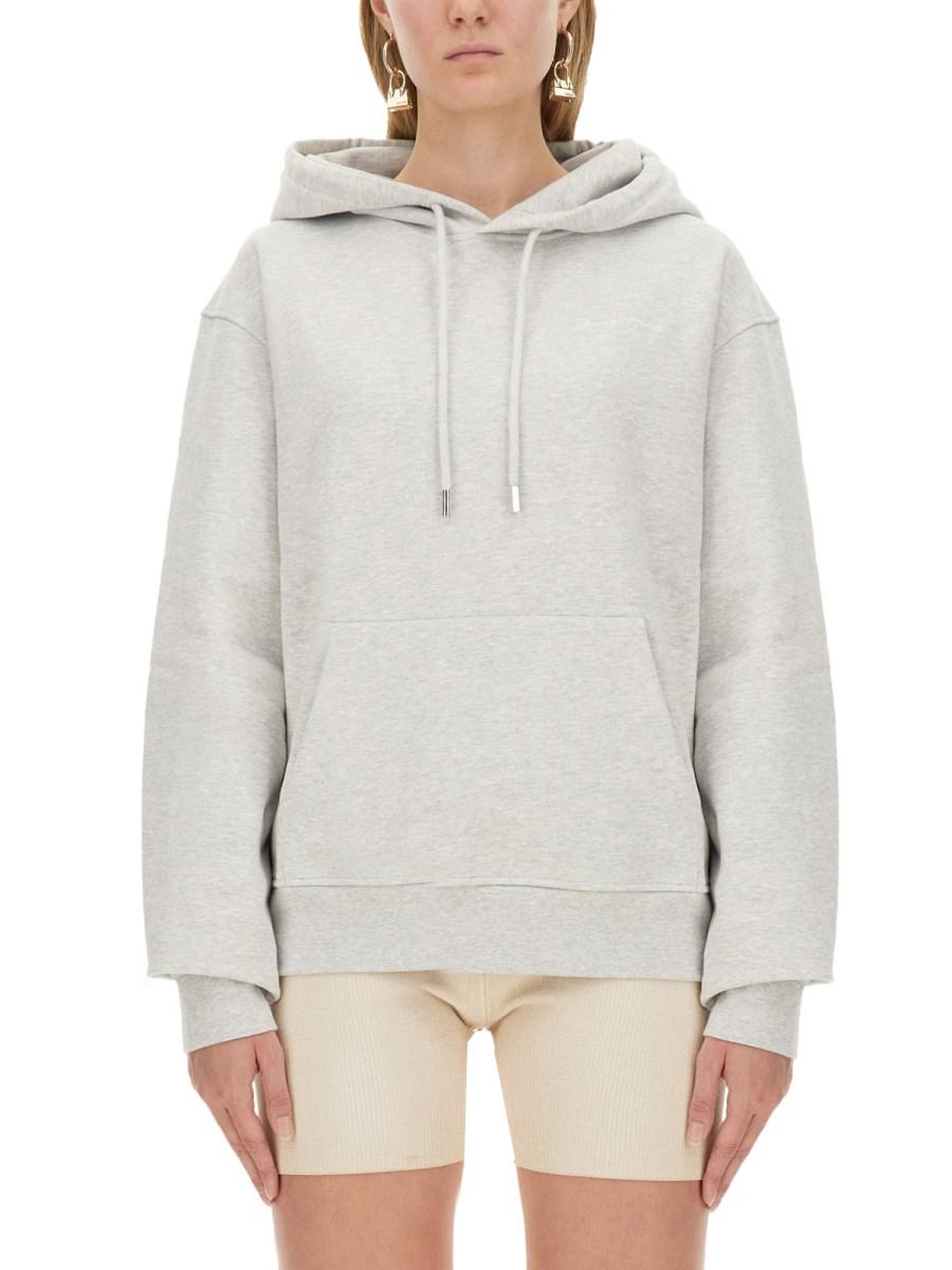 JACQUEMUS FELPA IN COTONE CON LOGO