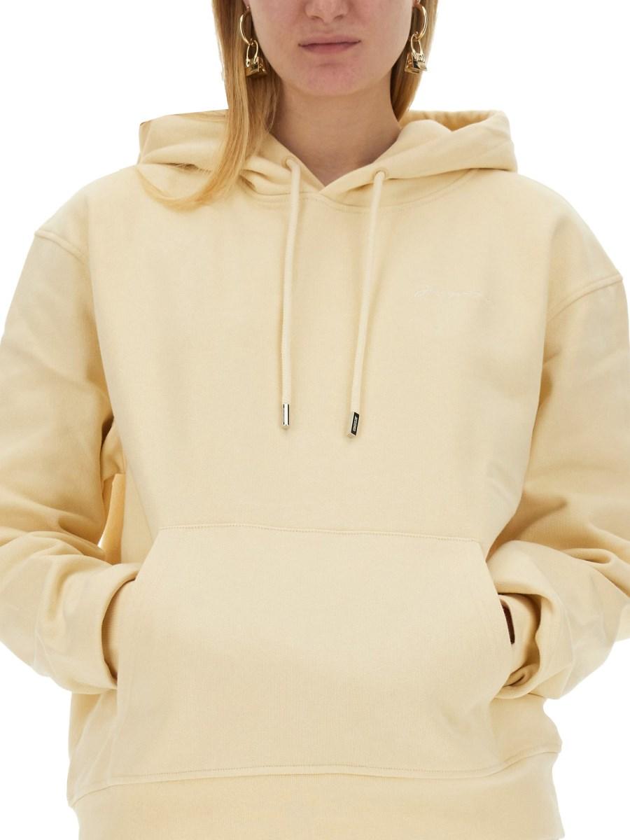 JACQUEMUS FELPA IN COTONE CON LOGO