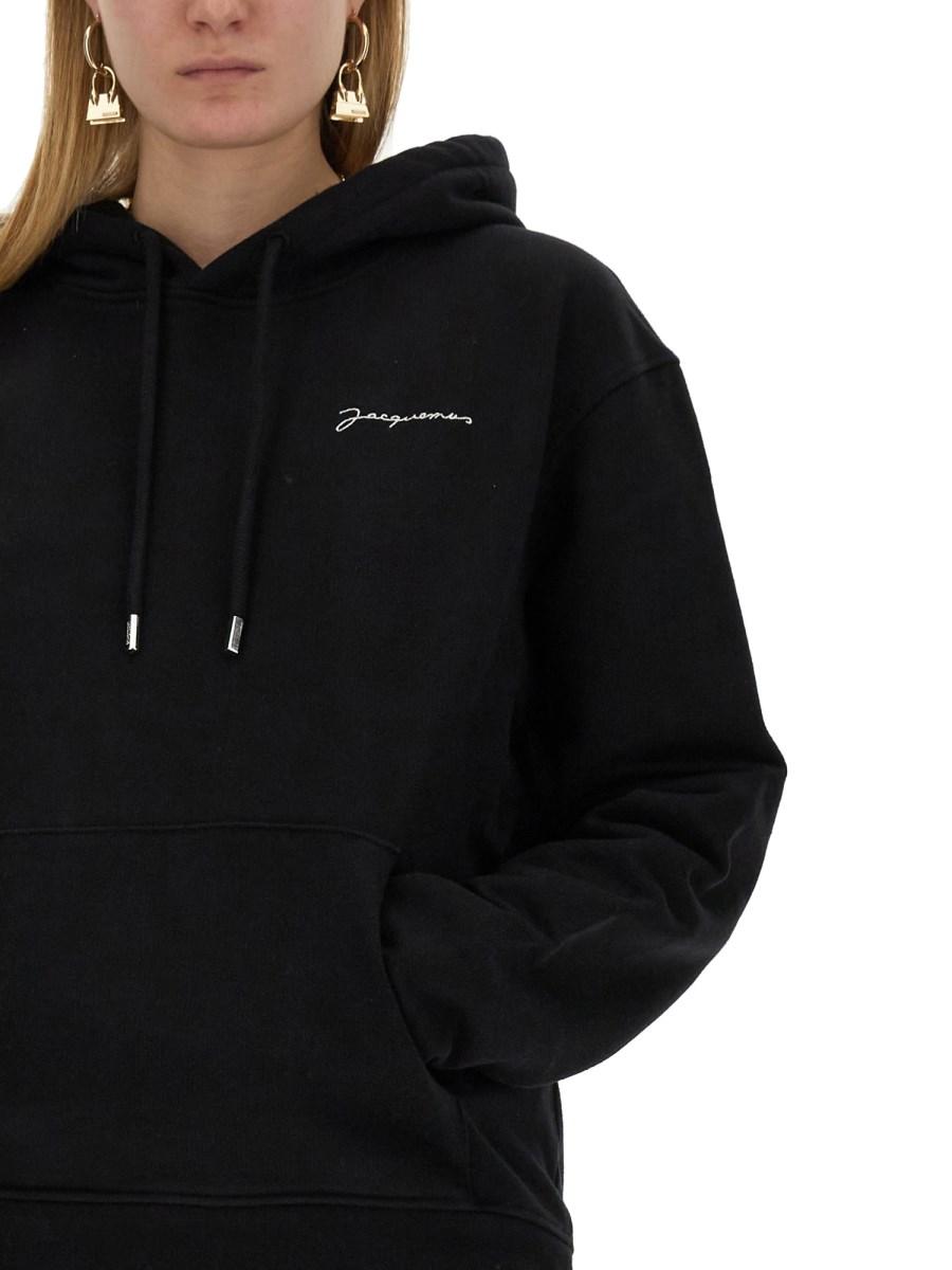 JACQUEMUS FELPA IN COTONE CON LOGO
