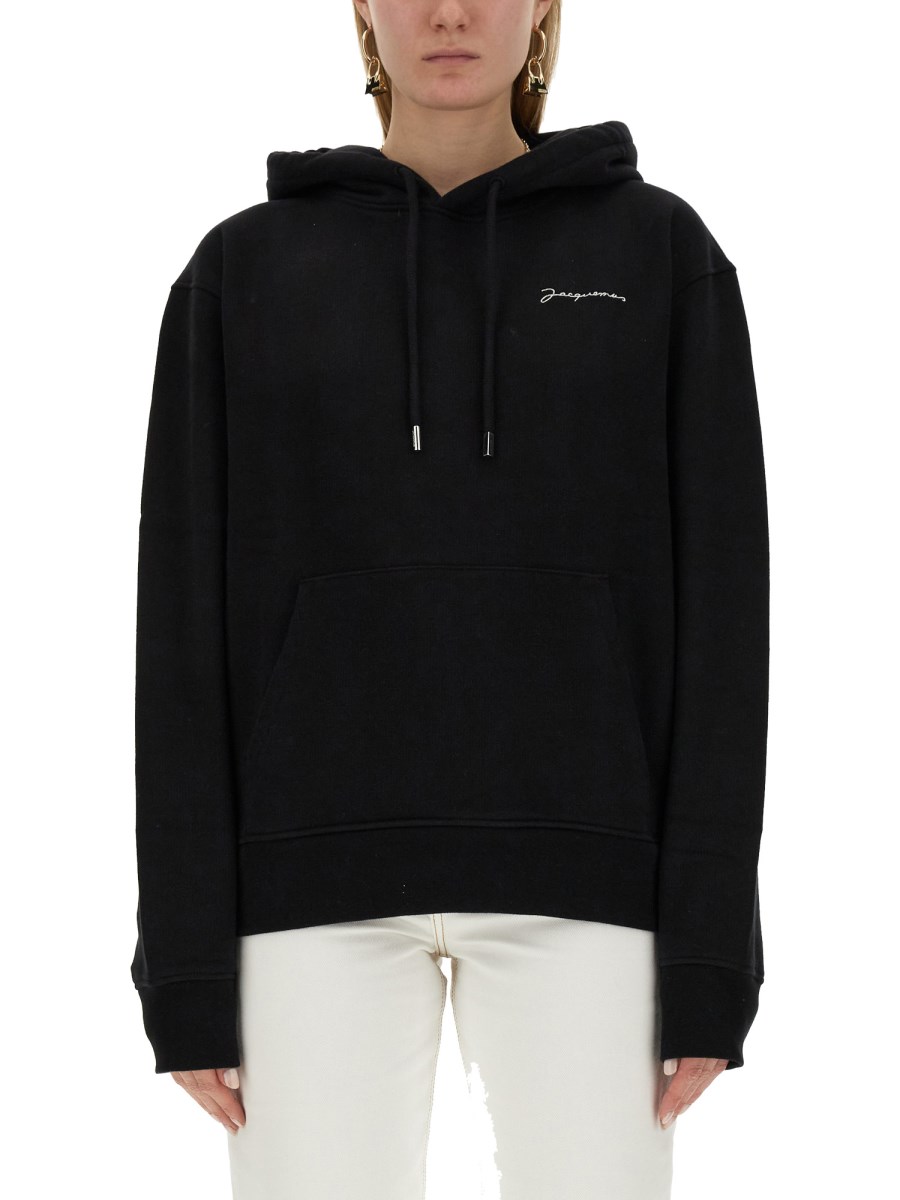 JACQUEMUS FELPA IN COTONE CON LOGO