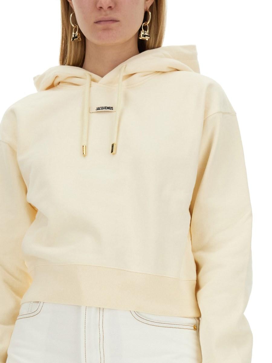 JACQUEMUS FELPA IN COTONE CON LOGO