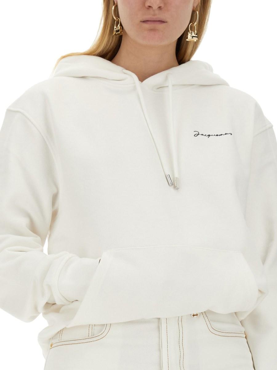 JACQUEMUS FELPA IN COTONE CON LOGO