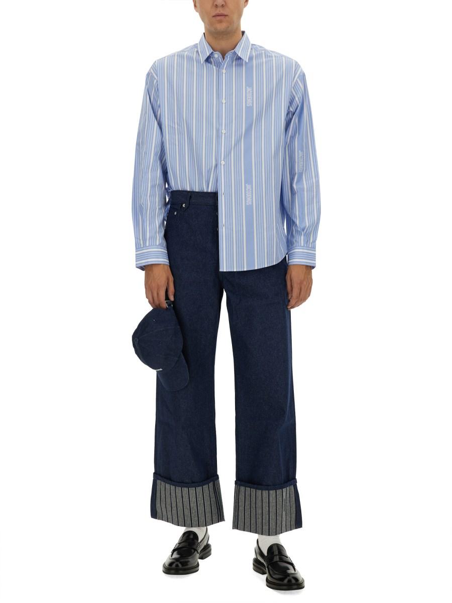 JACQUEMUS JEANS LARGHI IN DENIM DE-NÎMES