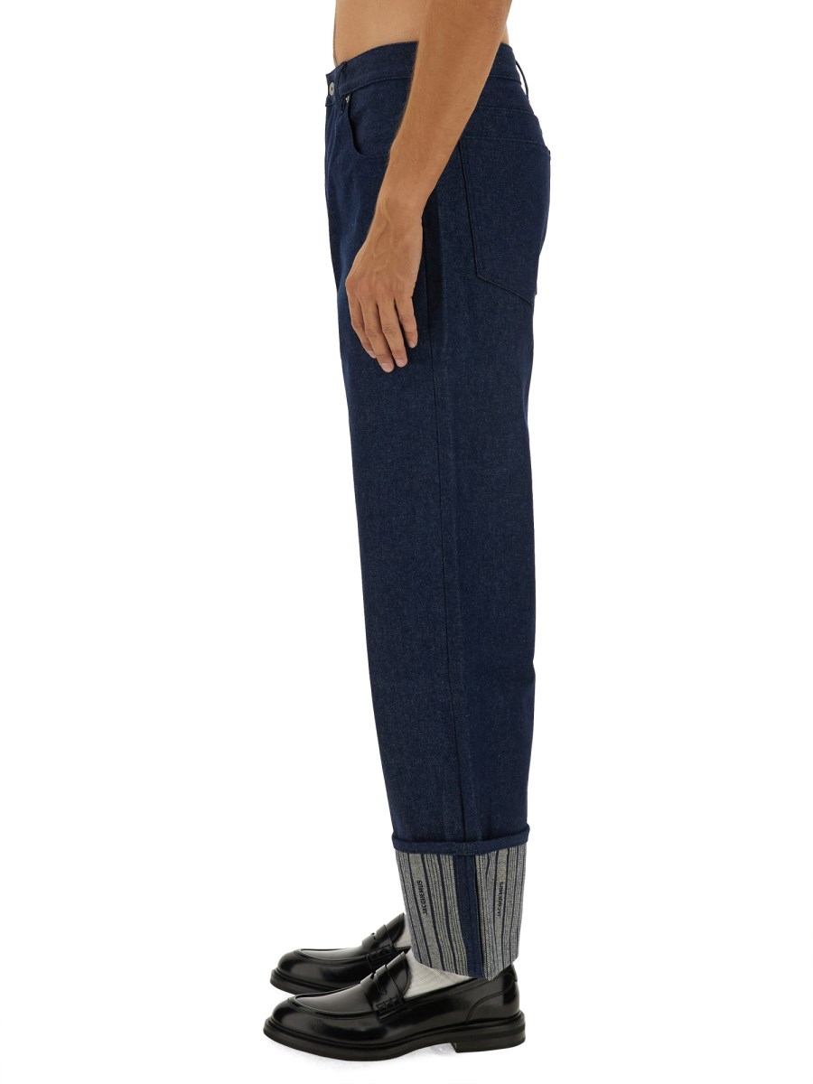 JACQUEMUS JEANS LARGHI IN DENIM DE-NÎMES