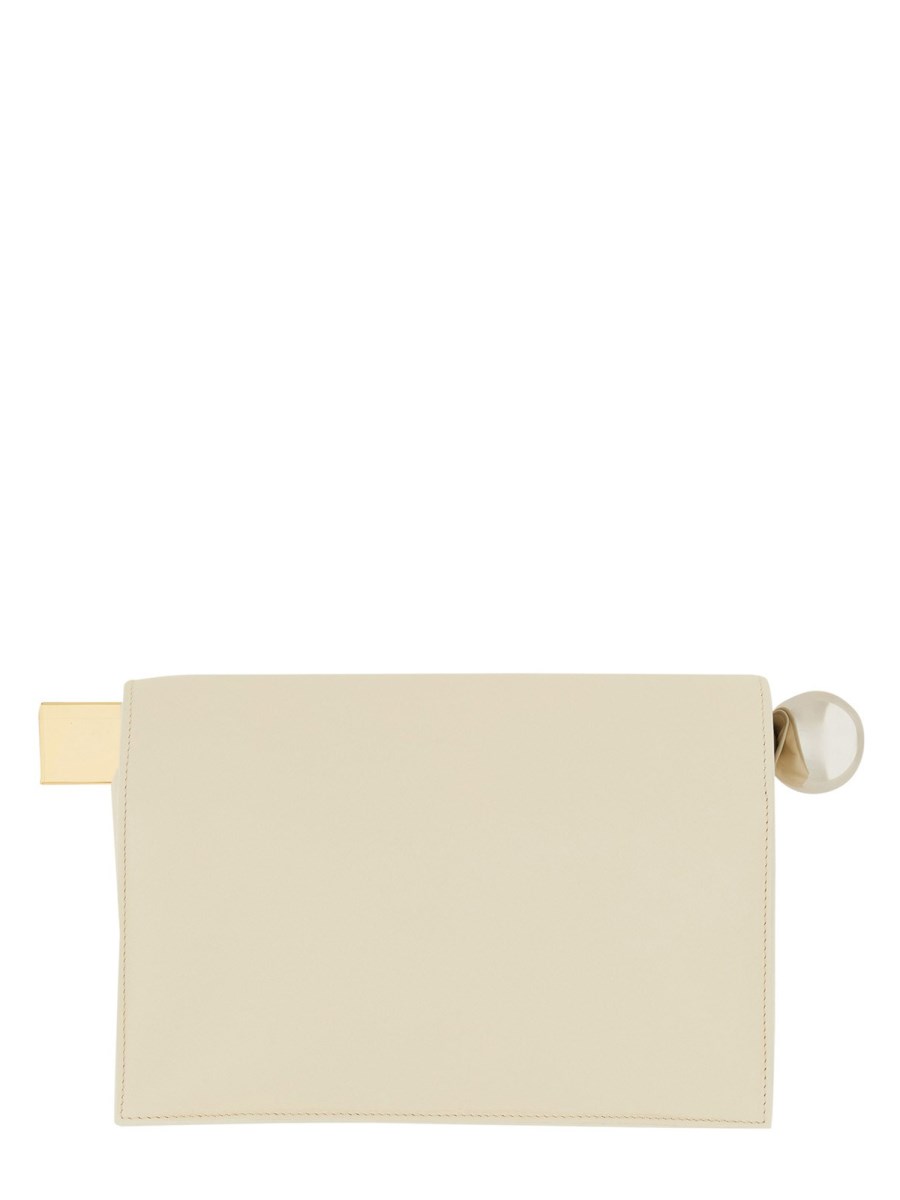 JACQUEMUS POCHETTE "ROND CARRÉ" IN PELLE