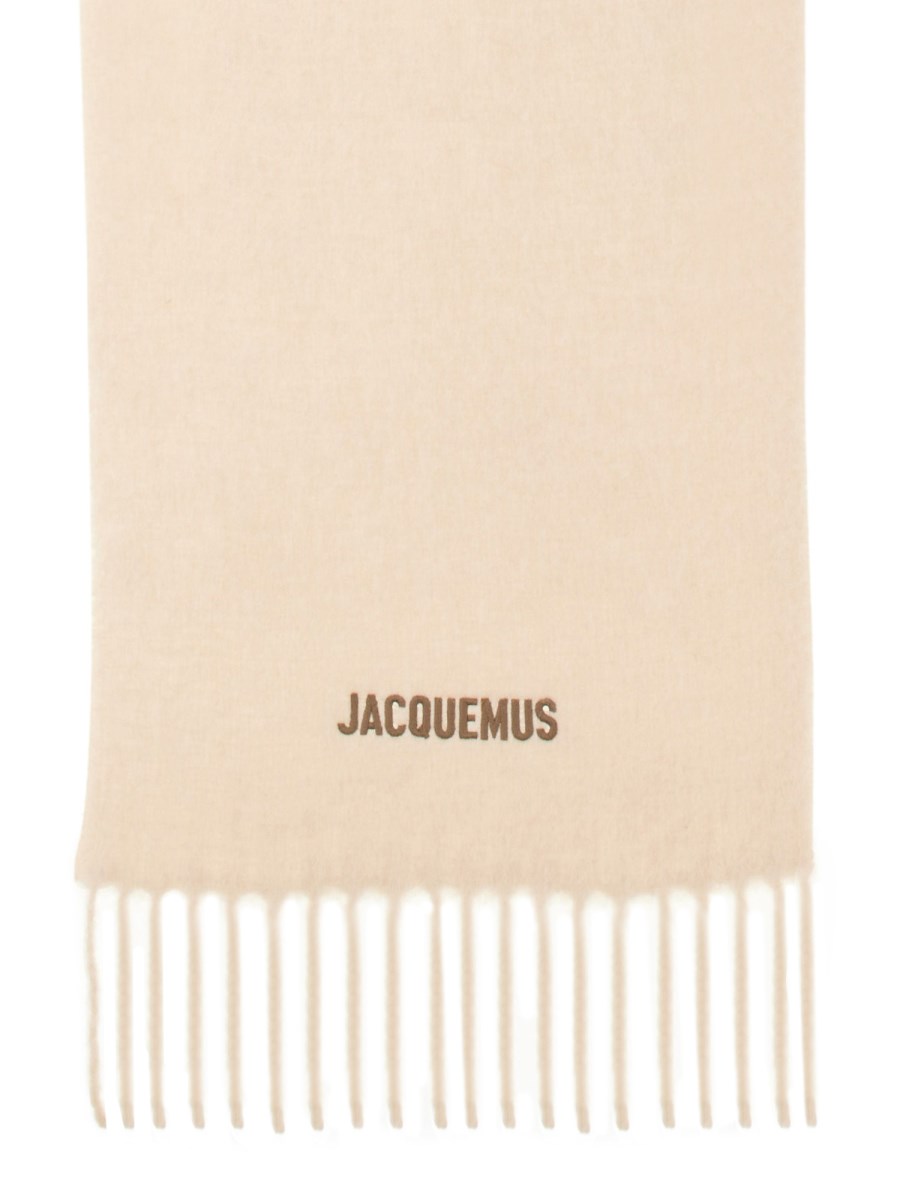 JACQUEMUS SCIARPA IN LANA CON LOGO