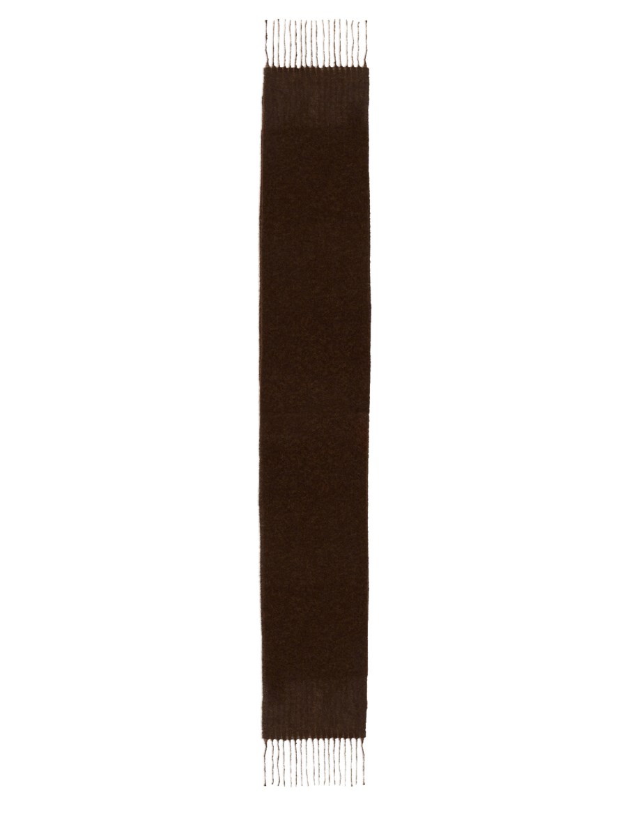 JACQUEMUS SCIARPA IN MISTO LANA CON LOGO