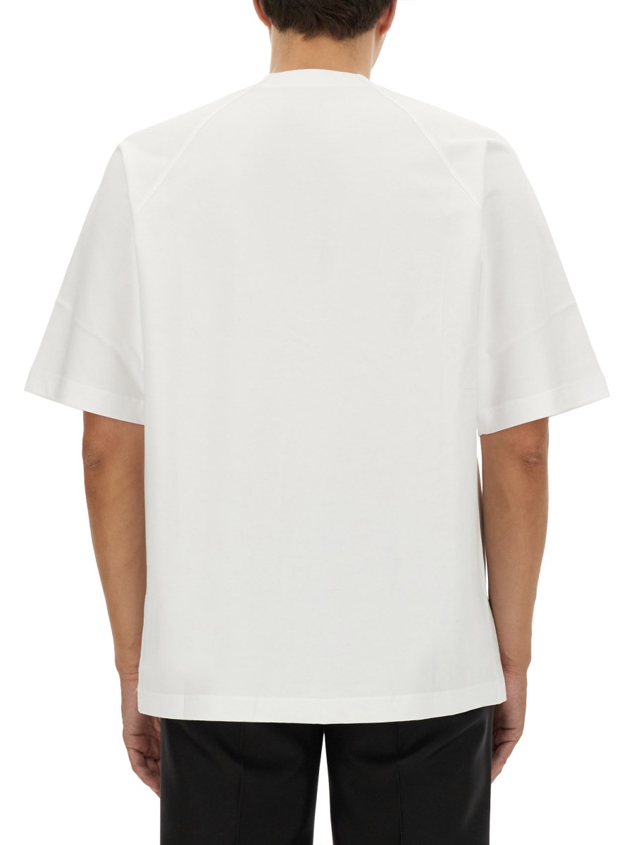 JACQUEMUS T-SHIRT TYPO IN JERSEY DI COTONE