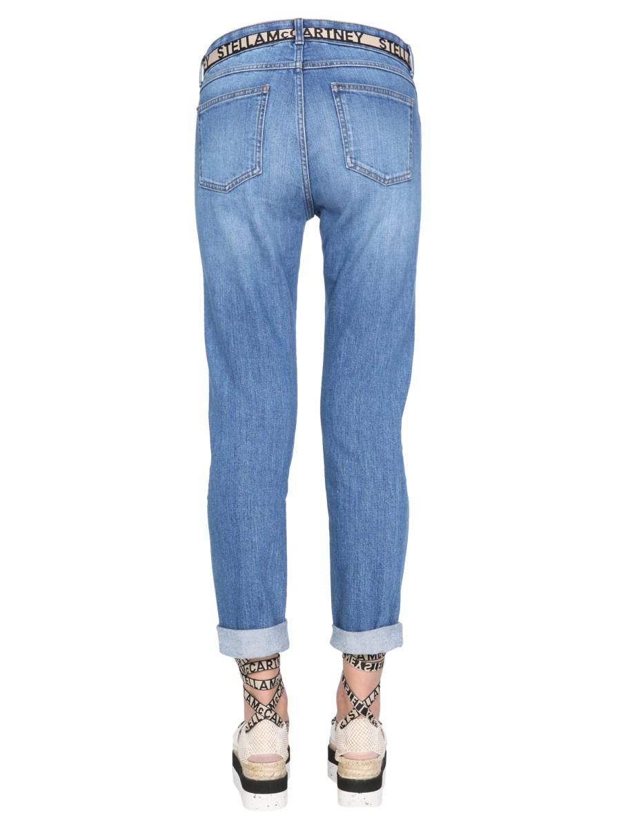 STELLA McCARTNEY JEANS BOYFRIEND SKINNY FIT IN DENIM STRENCH