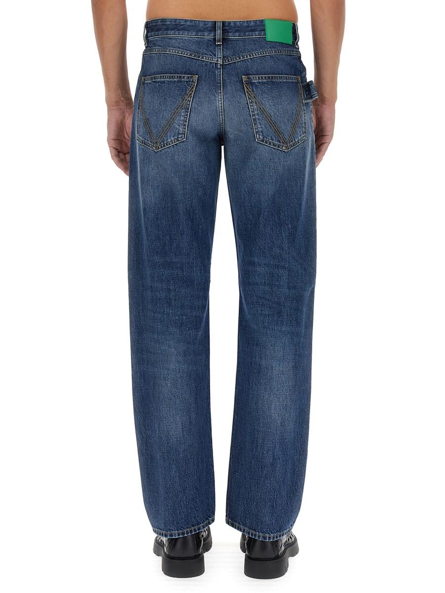BOTTEGA VENETA JEANS CON TAGLIO DRITTO IN DENIM DI COTONE