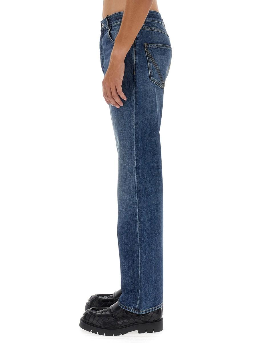 BOTTEGA VENETA JEANS CON TAGLIO DRITTO IN DENIM DI COTONE