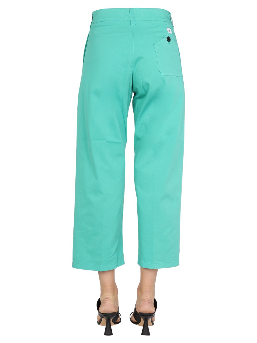DEPARTMENT FIVE JEANS CROPPED FIT IN DENIM DI COTONE