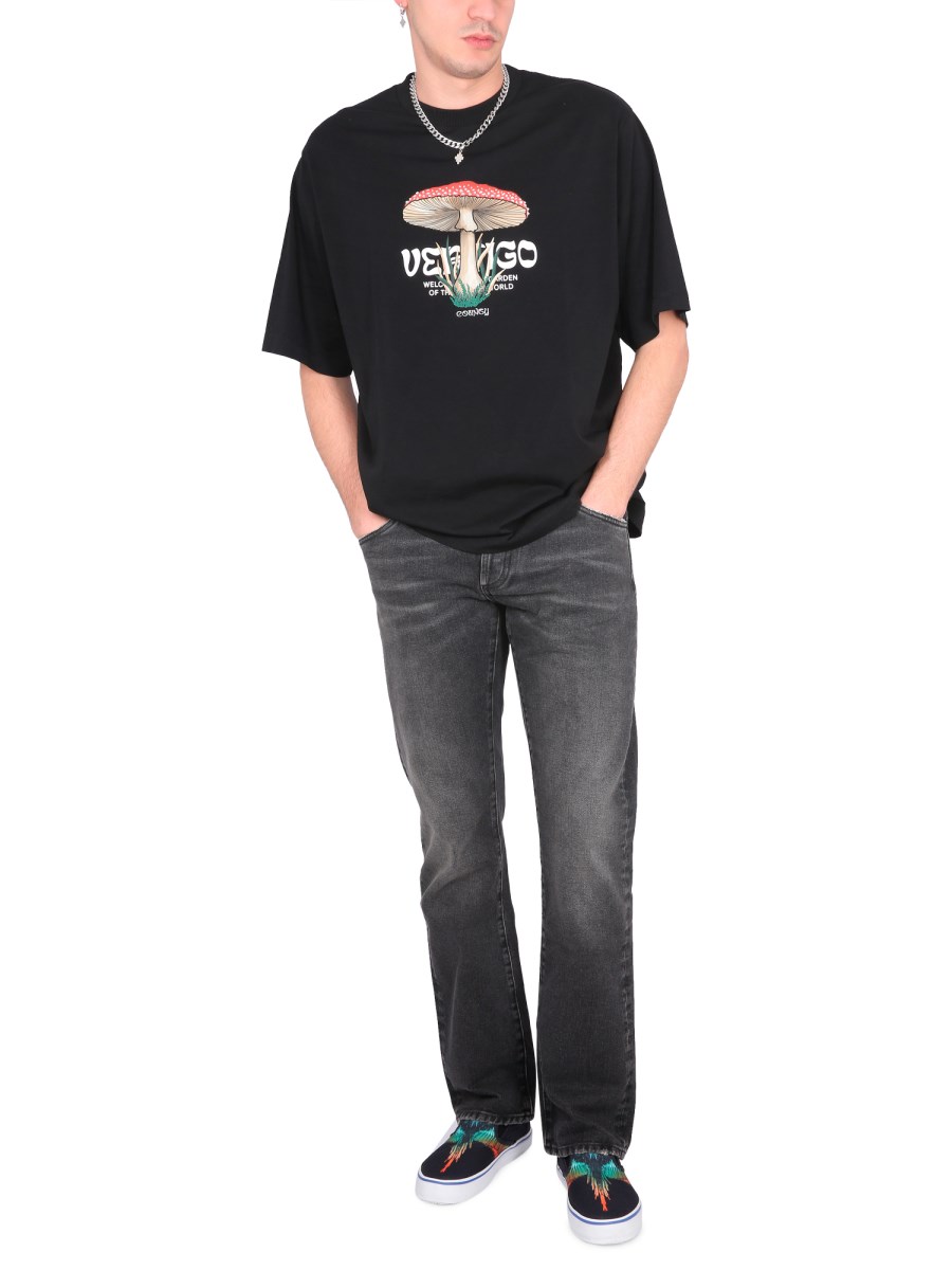 MARCELO BURLON COUNTY OF MILAN JEANS CROSS IN DENIM DI COTONE