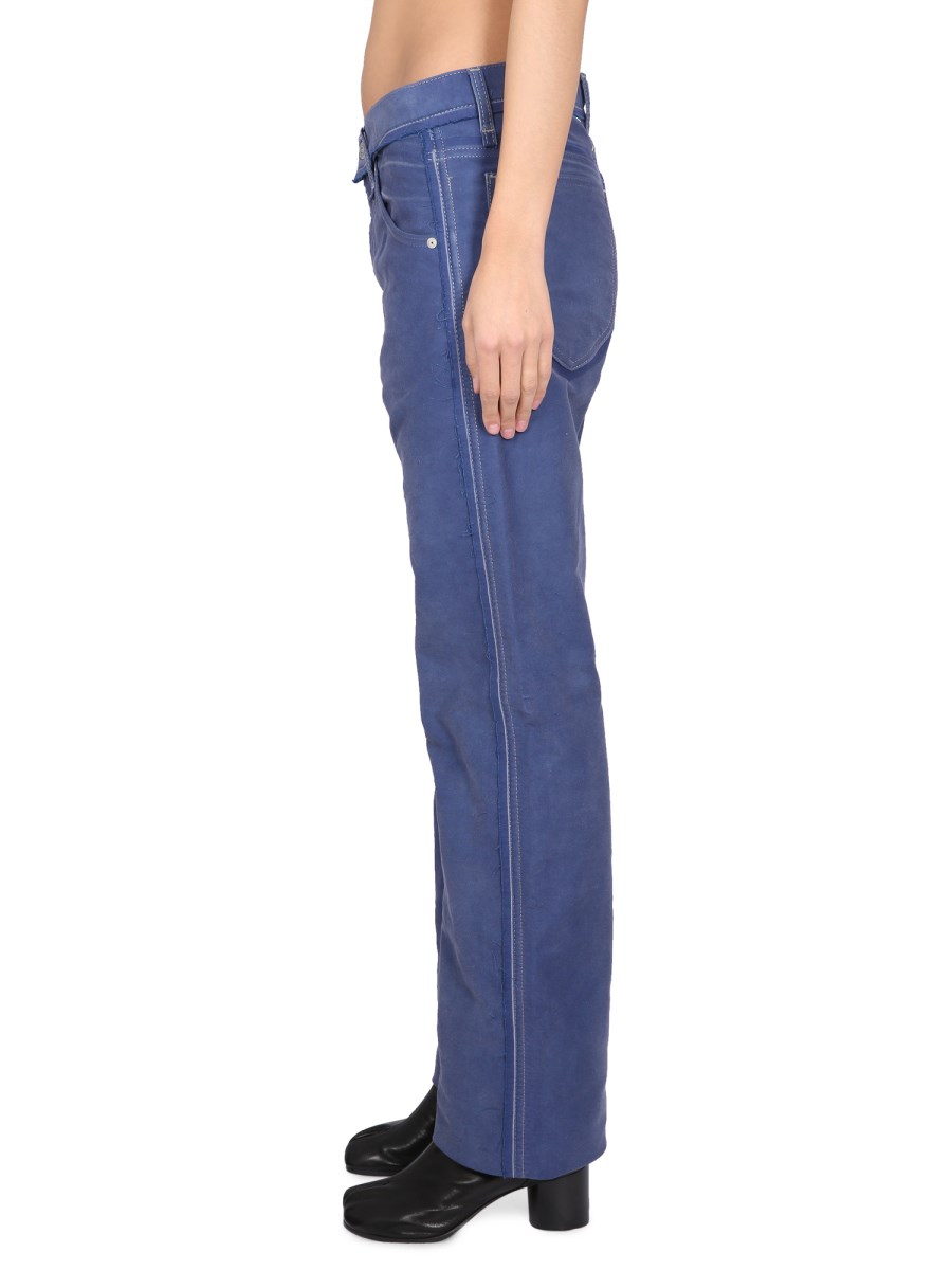 MAISON MARGIELA JEANS EFFETTO DISTRESSED IN MOLESKIN