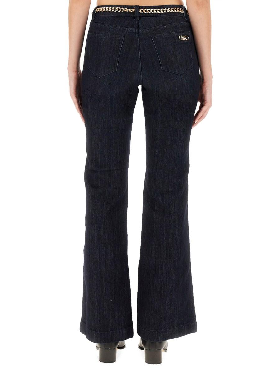 MICHAEL BY MICHAEL KORS JEANS FLARE FIT IN DENIM DI COTONE