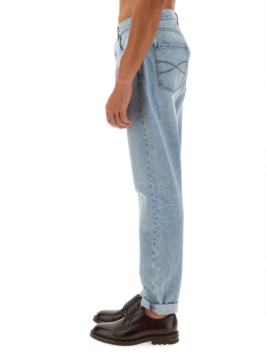 BRUNELLO CUCINELLI JEANS ICONIC FIT IN DENIM DI COTONE