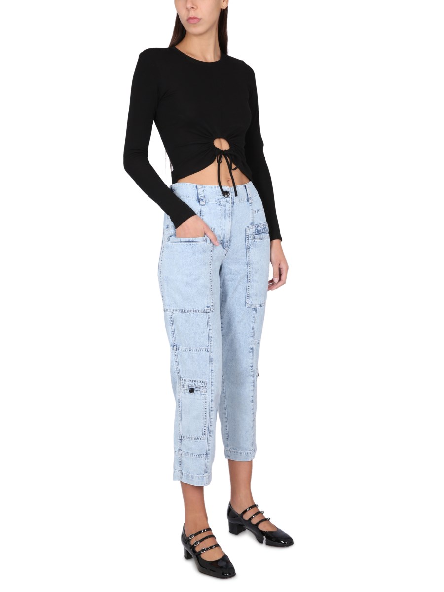 PROENZA SCHOULER WHITE LABEL JEANS IN DENIM DI COTONE