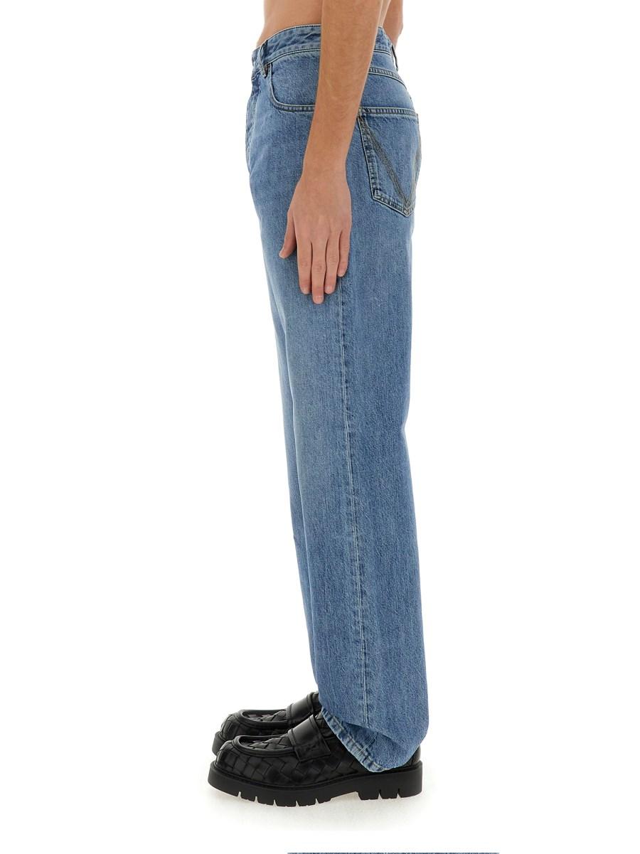 BOTTEGA VENETA JEANS IN DENIM DI COTONE CON TAGLIO DRITTO