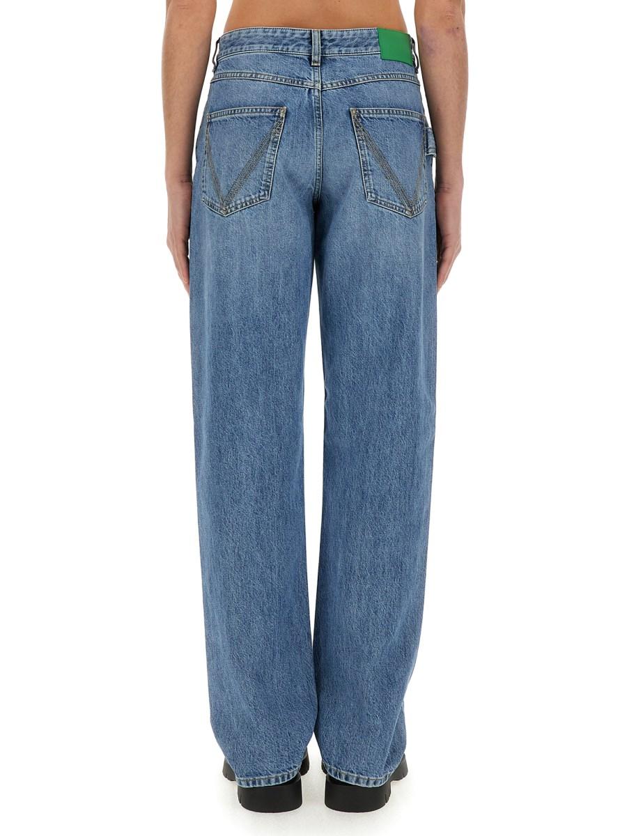 BOTTEGA VENETA JEANS IN DENIM DI COTONE CON TAGLIO DRITTO