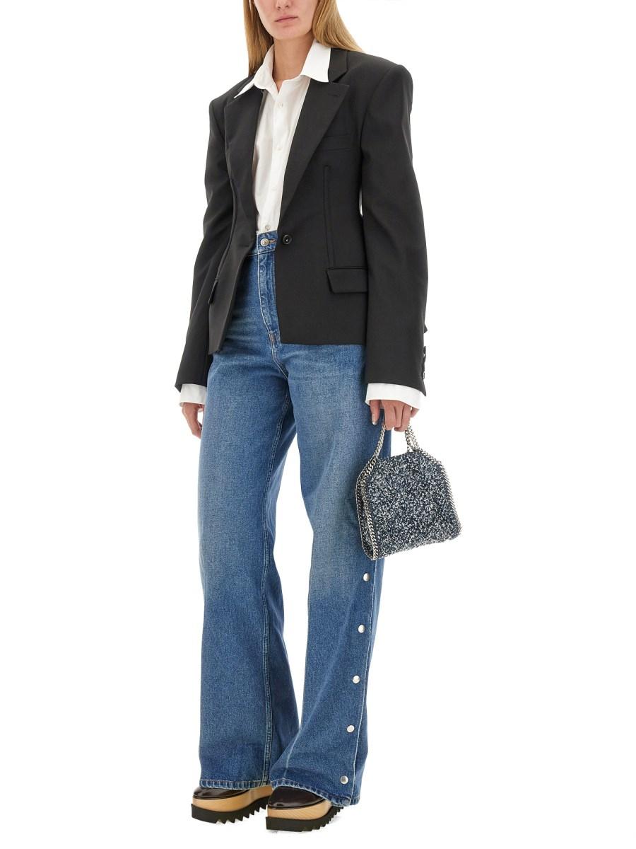 STELLA McCARTNEY JEANS LOOSE FIT IN DENIM DI COTONE