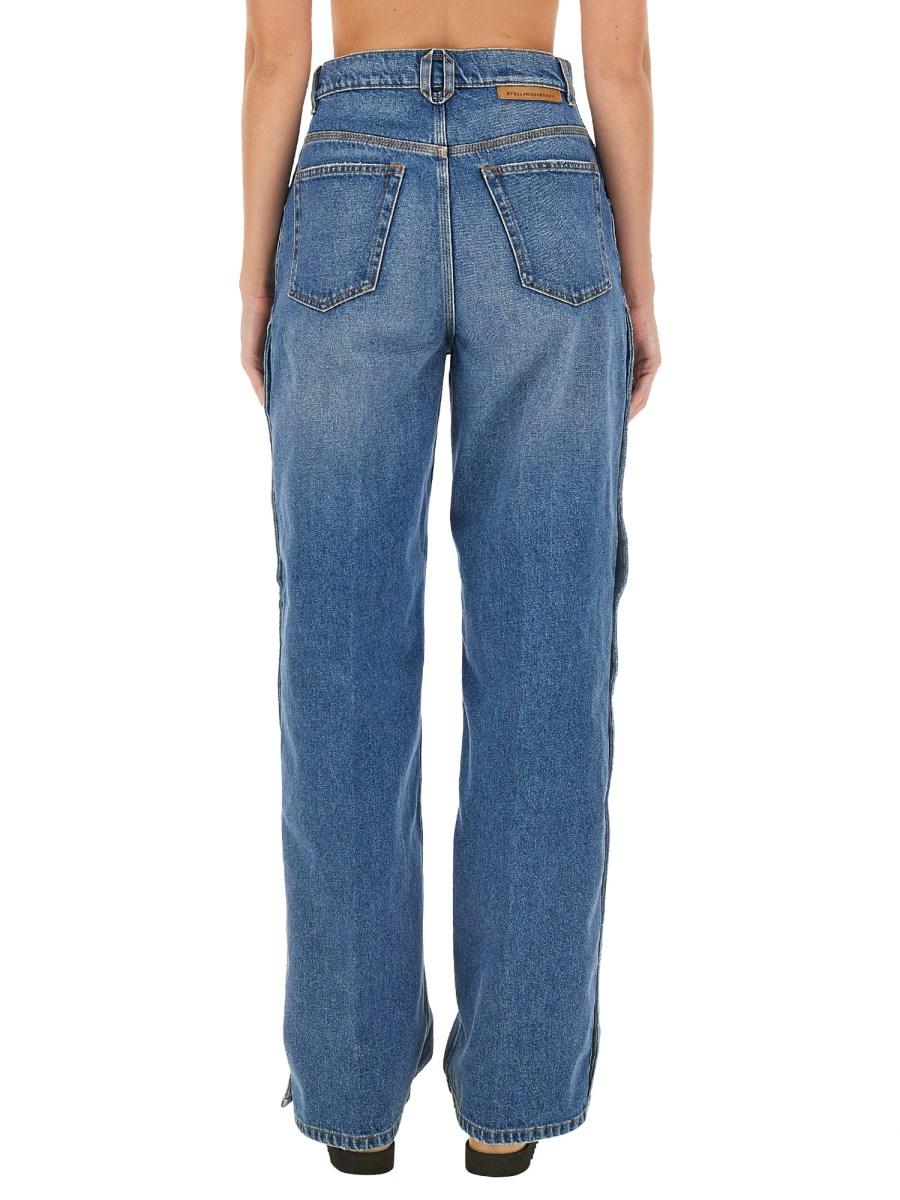 STELLA McCARTNEY JEANS LOOSE FIT IN DENIM DI COTONE