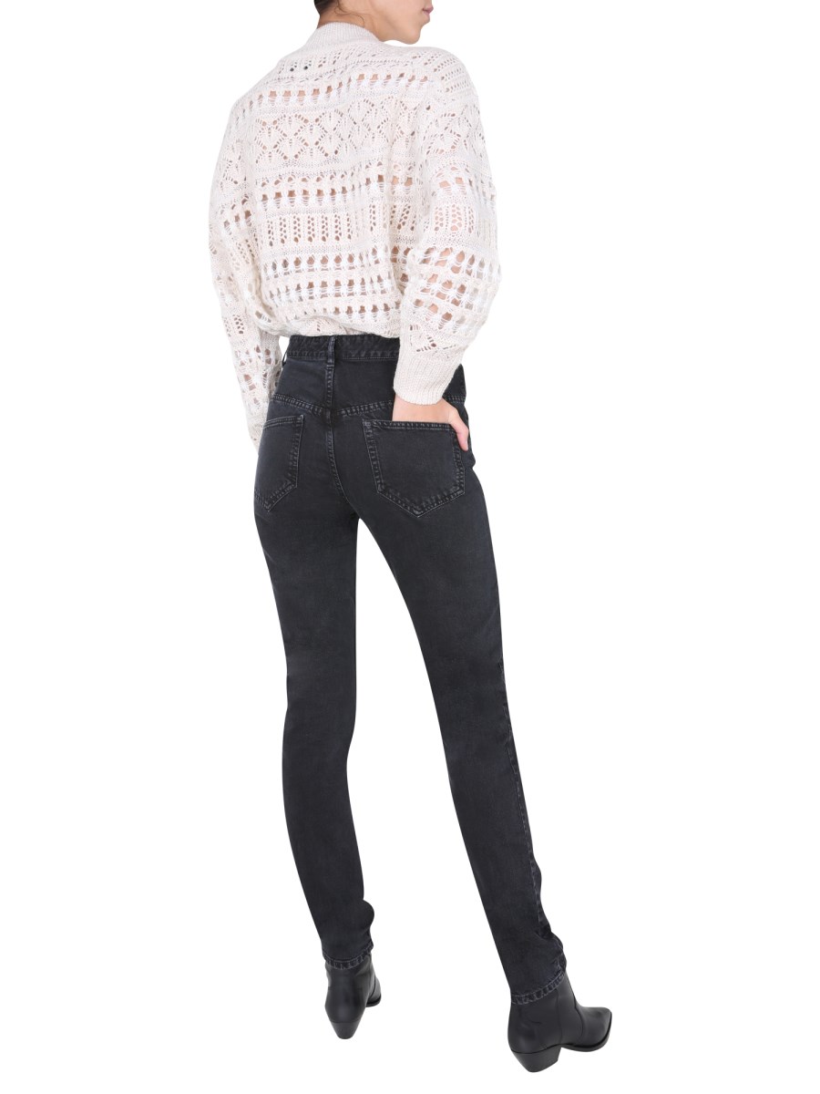 ISABEL MARANT JEANS "NOMINIC" SLIM FIT IN DENIM DI COTONE